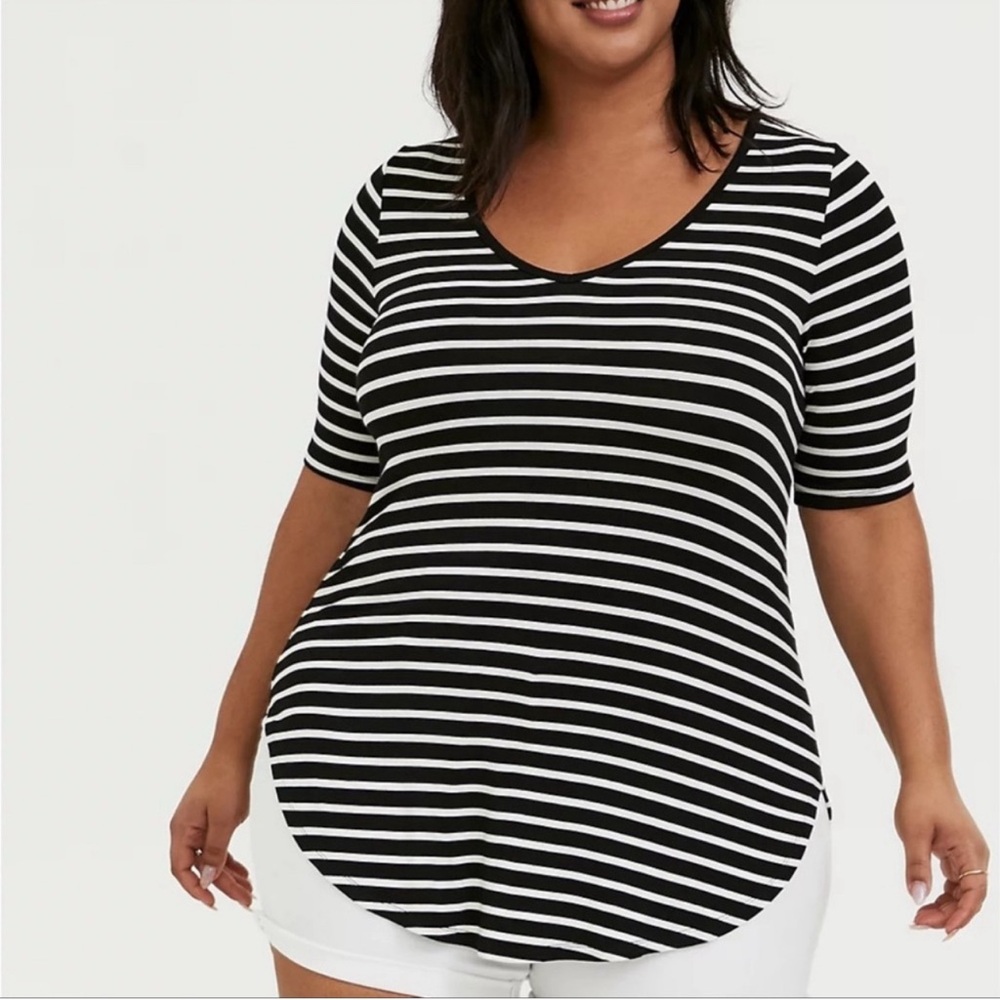 Torrid Super Soft Striped Tunic Size 3